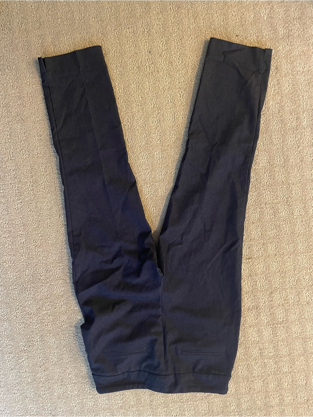 Hilary Radley Stretch Pull On Pants Dark Wash Slim Work Pants M - Picture 4 of 5